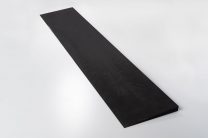 「片側テーパー」 天然ゴム(黒/NR) 20mm × 200mm × 100mm　1コ